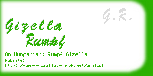 gizella rumpf business card